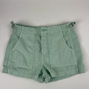 American Eagle Shorts Womens 4 Green Flat Front Pockets